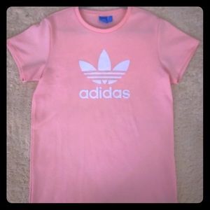 Pale Pink Adidas T-shirt Dress